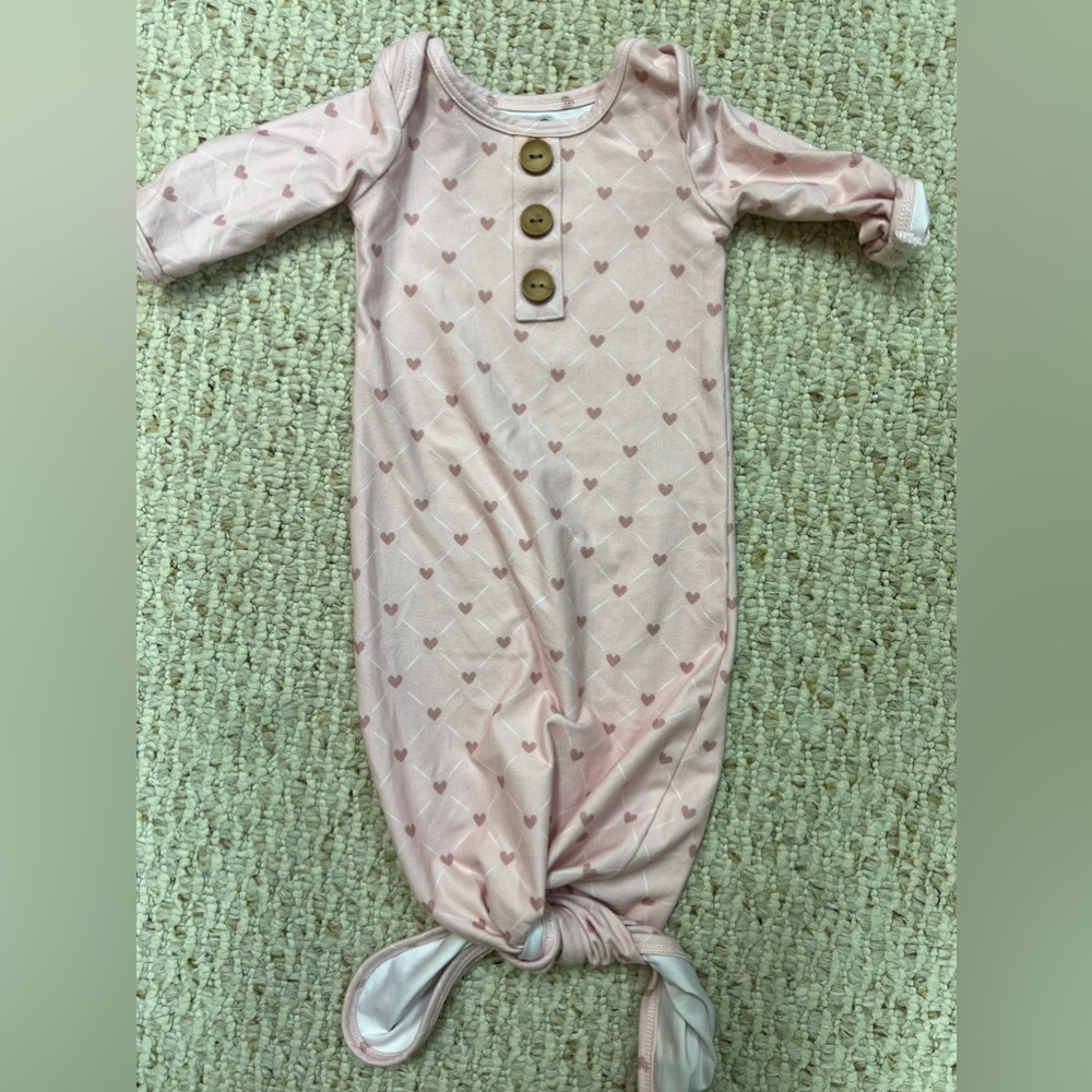 Caden Lane Heart Knotted Onesie